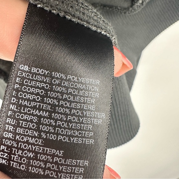 The North Face Womens Full Zip Jacket Gray Black Deloitte Fleece Lined Medium - Picture 7 of 9